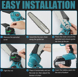 how to set up mini chainsaw diagram