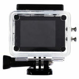sports action camera in case back view