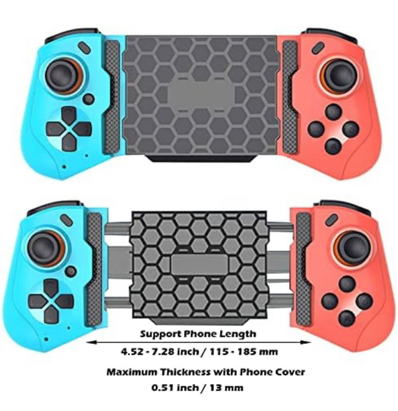 mobile bluetooth controller red and blue